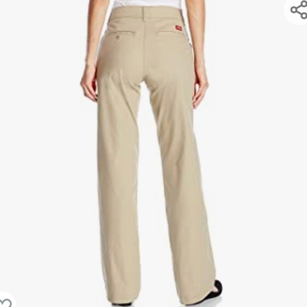 NWT! Dickies Desert Sand Khaki Stretch Twill Mid Rise Straight Leg Pant … - Picture 2 of 11